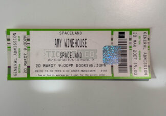 This is a picture of an unused Amy Winehouse ticket stub from her March 07 2007 show