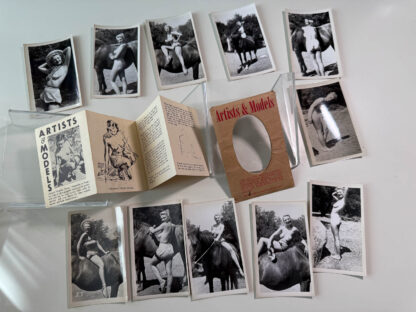 11 vintage nude gelatin silver pictures from Artists and models.