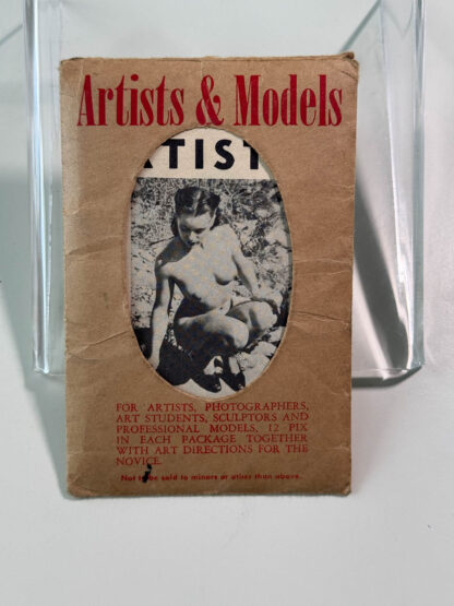 Die cut Envelope from Artists & Models 11 vintage nude gelatin silver pictures