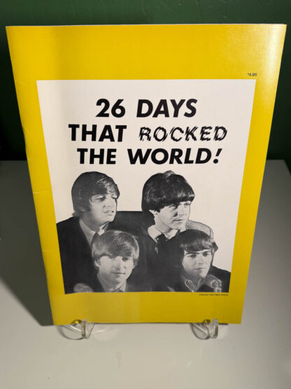 Photo of the Beatles 1964 commemorative book 26 Days that rocked the world.