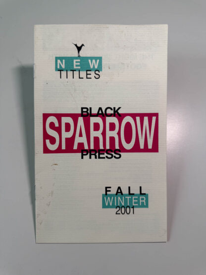 Assortment of publication announcements from The Black Sparrow Press