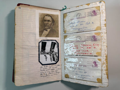 Photographs of the personal journals of Floyd Green of the E. Clamper Vitus fraternity