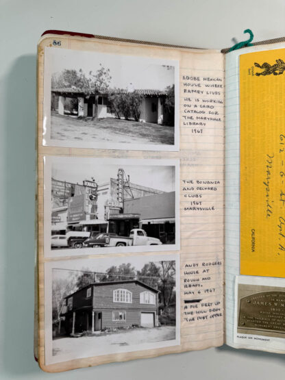 Photographs of the personal journals of Floyd Green of the E. Clamper Vitus fraternity