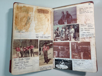 Photographs of the personal journals of Floyd Green of the E. Clamper Vitus fraternity