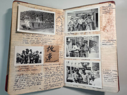 Photographs of the personal journals of Floyd Green of the E. Clamper Vitus fraternity