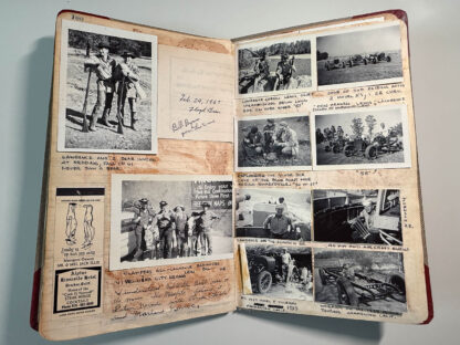 Photographs of the personal journals of Floyd Green of the E. Clamper Vitus fraternity