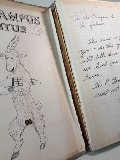 Photographs of the personal journals of Floyd Green of the E. Clamper Vitus fraternity