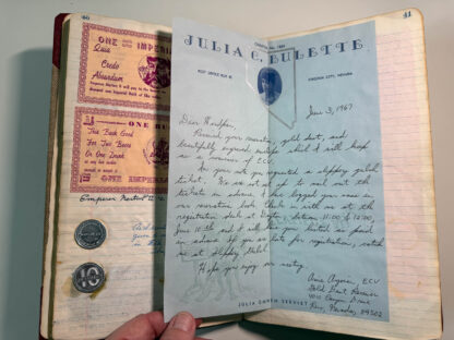 Photographs of the personal journals of Floyd Green of the E. Clamper Vitus fraternity