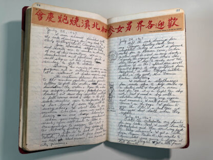 Photographs of the personal journals of Floyd Green of the E. Clamper Vitus fraternity