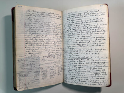 Photographs of the personal journals of Floyd Green of the E. Clamper Vitus fraternity