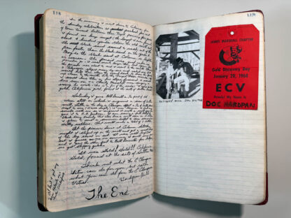 Photographs of the personal journals of Floyd Green of the E. Clamper Vitus fraternity