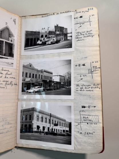 Photographs of the personal journals of Floyd Green of the E. Clamper Vitus fraternity