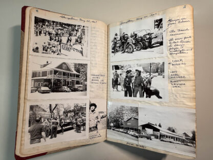 Photographs of the personal journals of Floyd Green of the E. Clamper Vitus fraternity