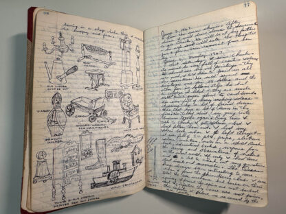 Photographs of the personal journals of Floyd Green of the E. Clamper Vitus fraternity