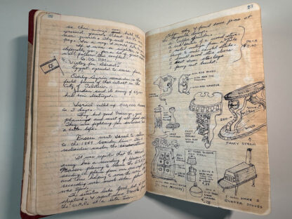 Photographs of the personal journals of Floyd Green of the E. Clamper Vitus fraternity