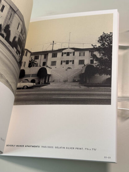 Various pics of the Ed Ruscha Photographs book Seven Products, Twentyfive Apartments, Three Palm Trees, Six Rooftops, And One Aerial View