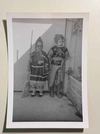 amateur snapshots of Halloween kids from 1958