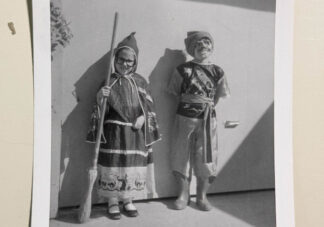 amateur snapshots of Halloween kids from 1958