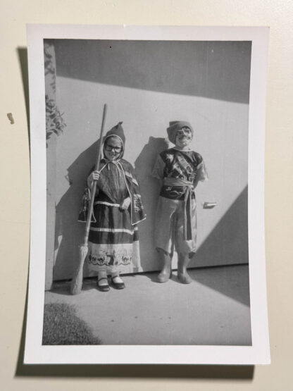 amateur snapshots of Halloween kids from 1958