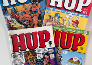 Various pictures of R.Crumb's "Hup" comics published from 1987 to 1992