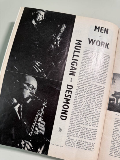 A photo of Jazz Journal with Gerry Mulligan and Harry Carney on the cover