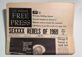 Various pictures of the Los Angeles Free Press from October 1969