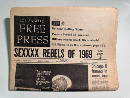 Various pictures of the Los Angeles Free Press from October 1969