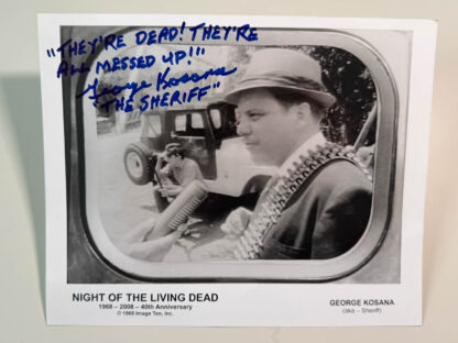 Two promotion photos from Night of the Living Dead