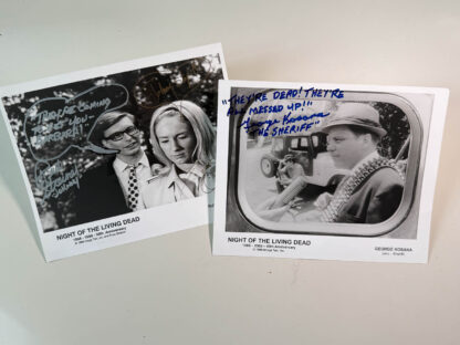 Two promotion photos from Night of the Living Dead