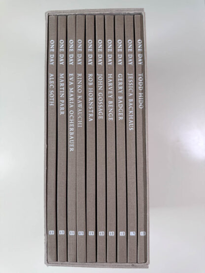 Various photographs of ONE DAY: 10 Photographers published in Heidelberg by Kehrer Verlag in 2010