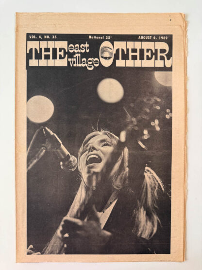 Photos of The East Village Other Volume 4 issue 35 published August 1969