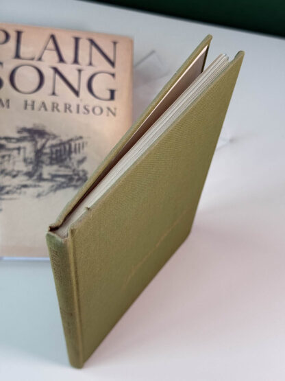 various photos of Jim Harrison's first book of poetry Plain Song.