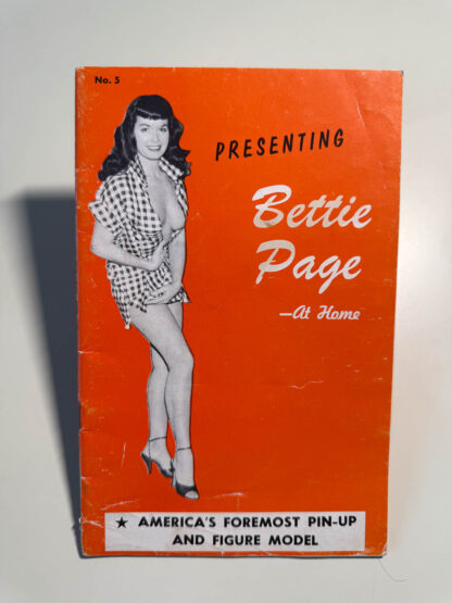 Two Bettie Page publications Presenting Bettie Page at home and Outdoors