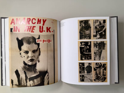 Various pictures of "Punk - An Aesthetic" published in 2012 by Rizzoli edited by Johan Kugelberg and Jon Savage