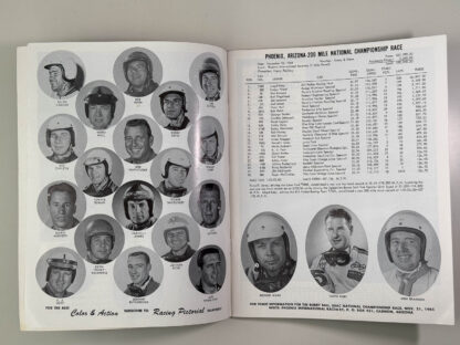 Various pictures of the Souvenir Program from the 150 Mile Jimmy Bryan USAC National Championship Race