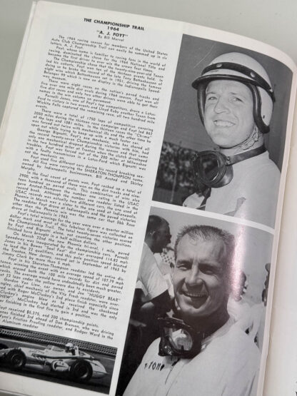 Various pictures of the Souvenir Program from the 150 Mile Jimmy Bryan USAC National Championship Race