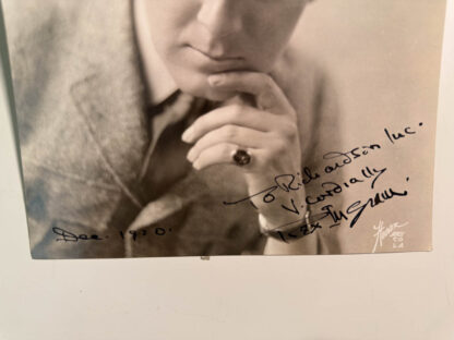 Various photos of a signed vintage gelatin silver print of the director Rex Ingram.