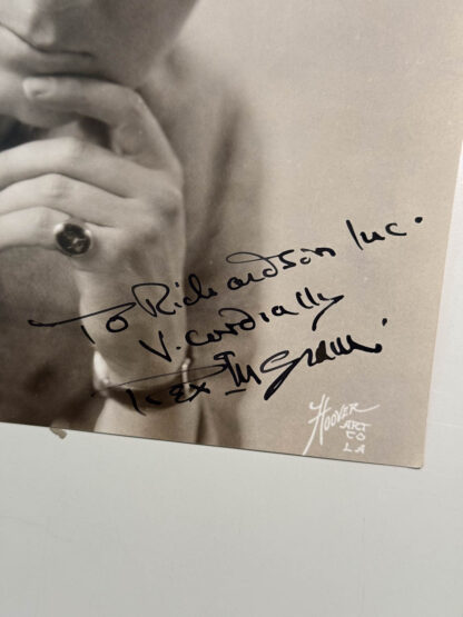 Various photos of a signed vintage gelatin silver print of the director Rex Ingram.