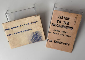 Picture of the front covers of two books by Tuli Kupferberg.