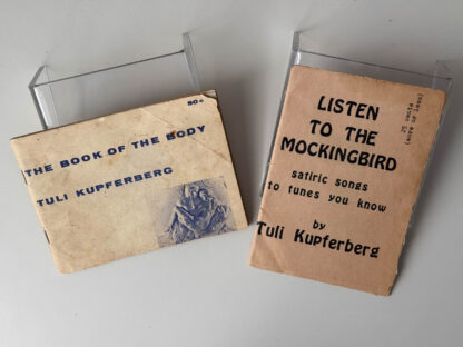 Picture of the front covers of two books by Tuli Kupferberg.