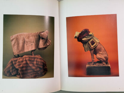 Various photos of the coffee table photobook William Wegman Polaroids.