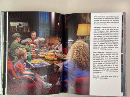 Various pics of the Noah Baumbach coffee table book White Noise based on his film