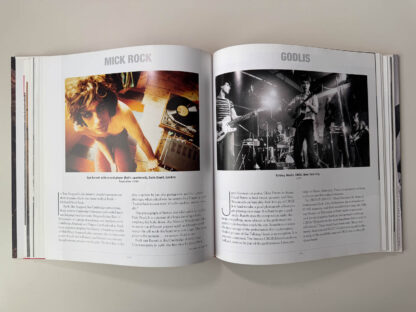 Various pictures of the book "Who Shot Rock & Roll" edited by Gail Buckland